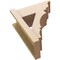 Ekena Millwork 8-in W x 18-in D x 22-in H Balboa Trad Rough Cedar Woodgrain TimberThane Outlooker, Primed Tan OUTUR080X18X22BOA04RCPR - alternate 3